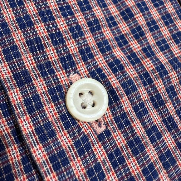 Spier & Mackay Dress Shirt Purple Check Long Sleeve Button Down Cotton 16 Large - Picture 5 of 12